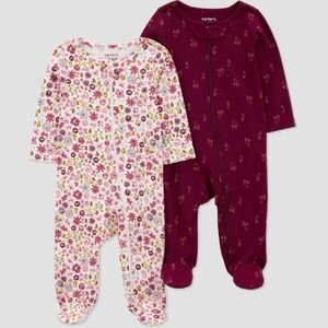Carters 6m Cute Floral Sleeper Set